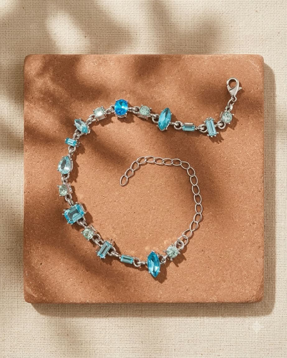 Blue Crystal Elegance Bracelet
