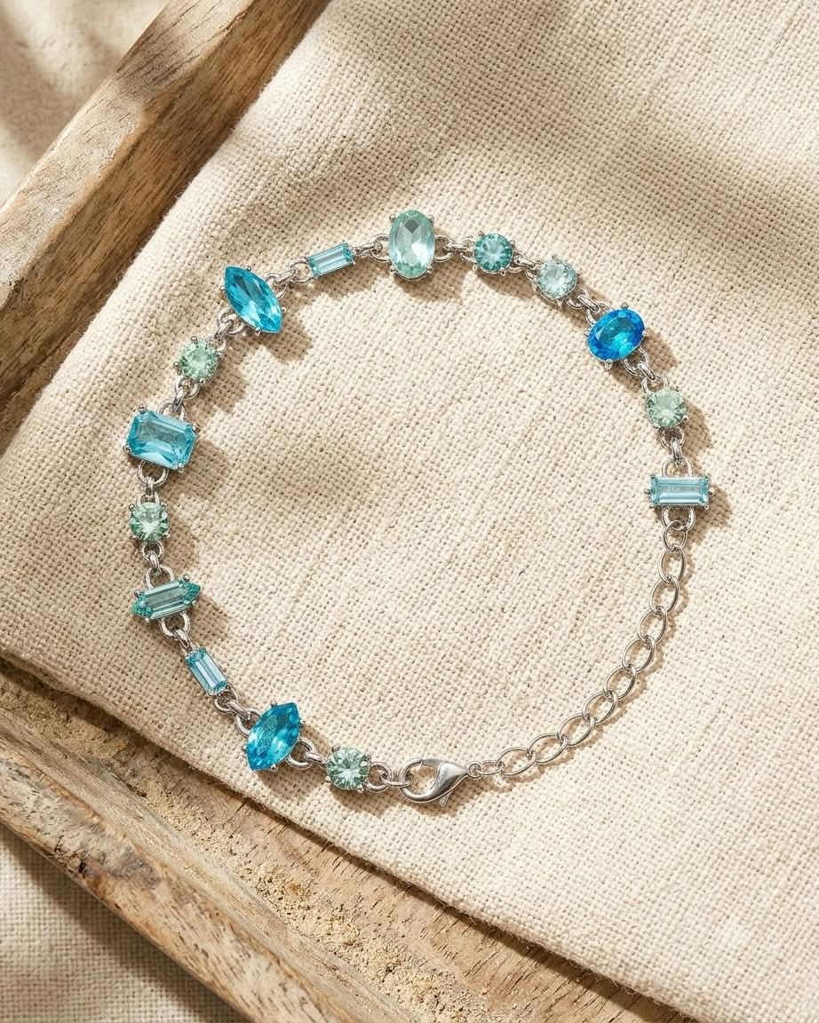 Blue Crystal Elegance Bracelet
