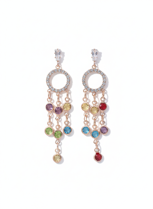 Levisha Rose Gold-Plated Earrings | Artisanal Handmade Jewellery - Artisanal Jewellery