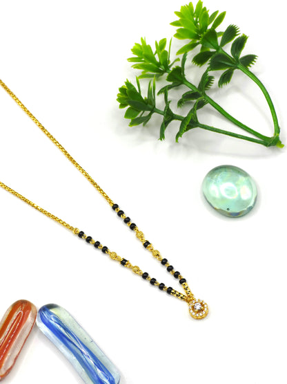 Orbit Line 18K Gold-Plated Mangalsutra | Artisanal Handmade Jewellery - Artisanal Jewellery