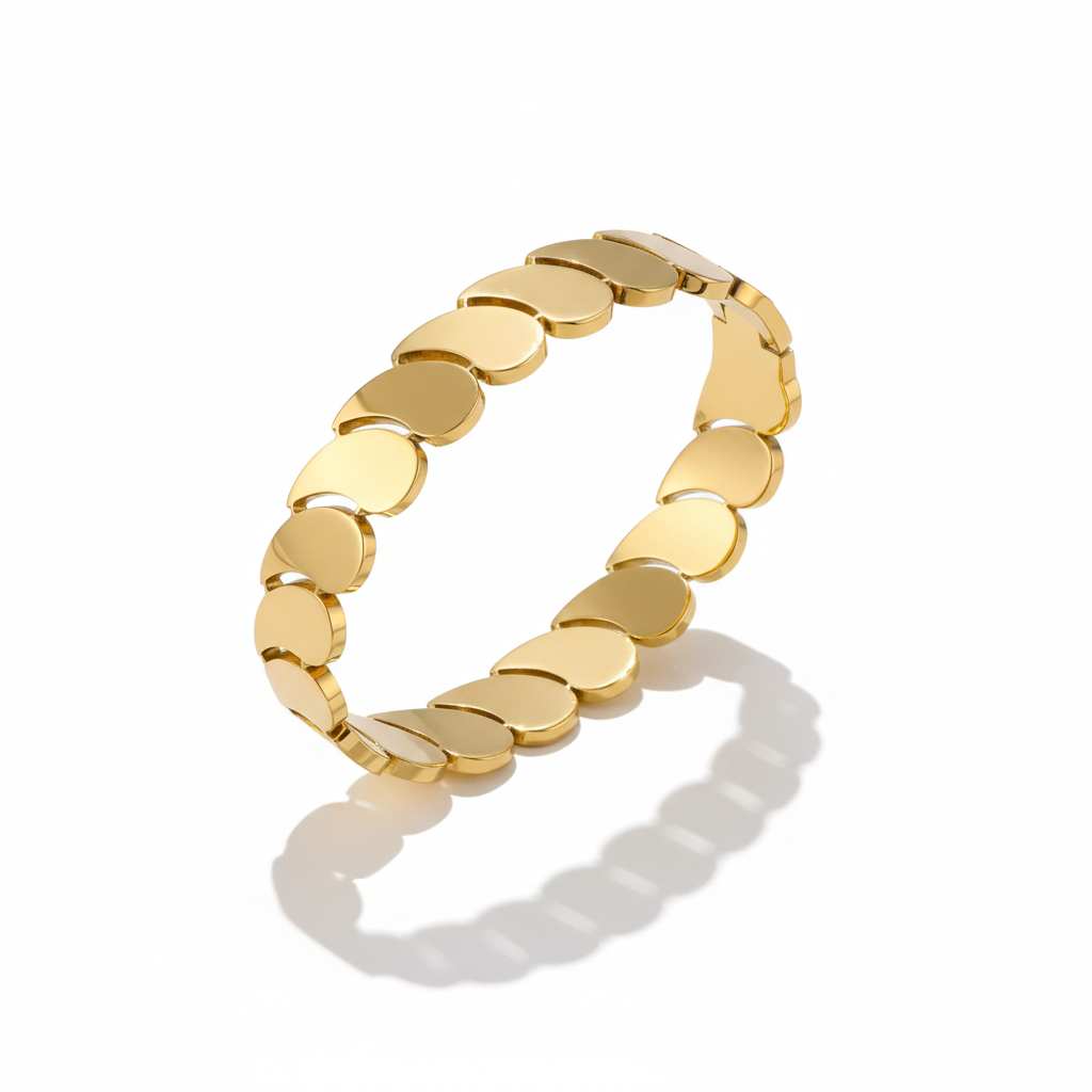 Raha 18K Gold Plated Bracelet Kada | Artisanal Handmade Jewellery - Artisanal Jewellery