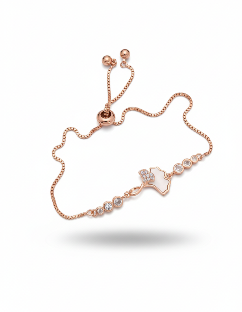 Real Flower Rosegold Plated Bracelet | Artisanal Handmade Jewellery - Artisanal Jewellery