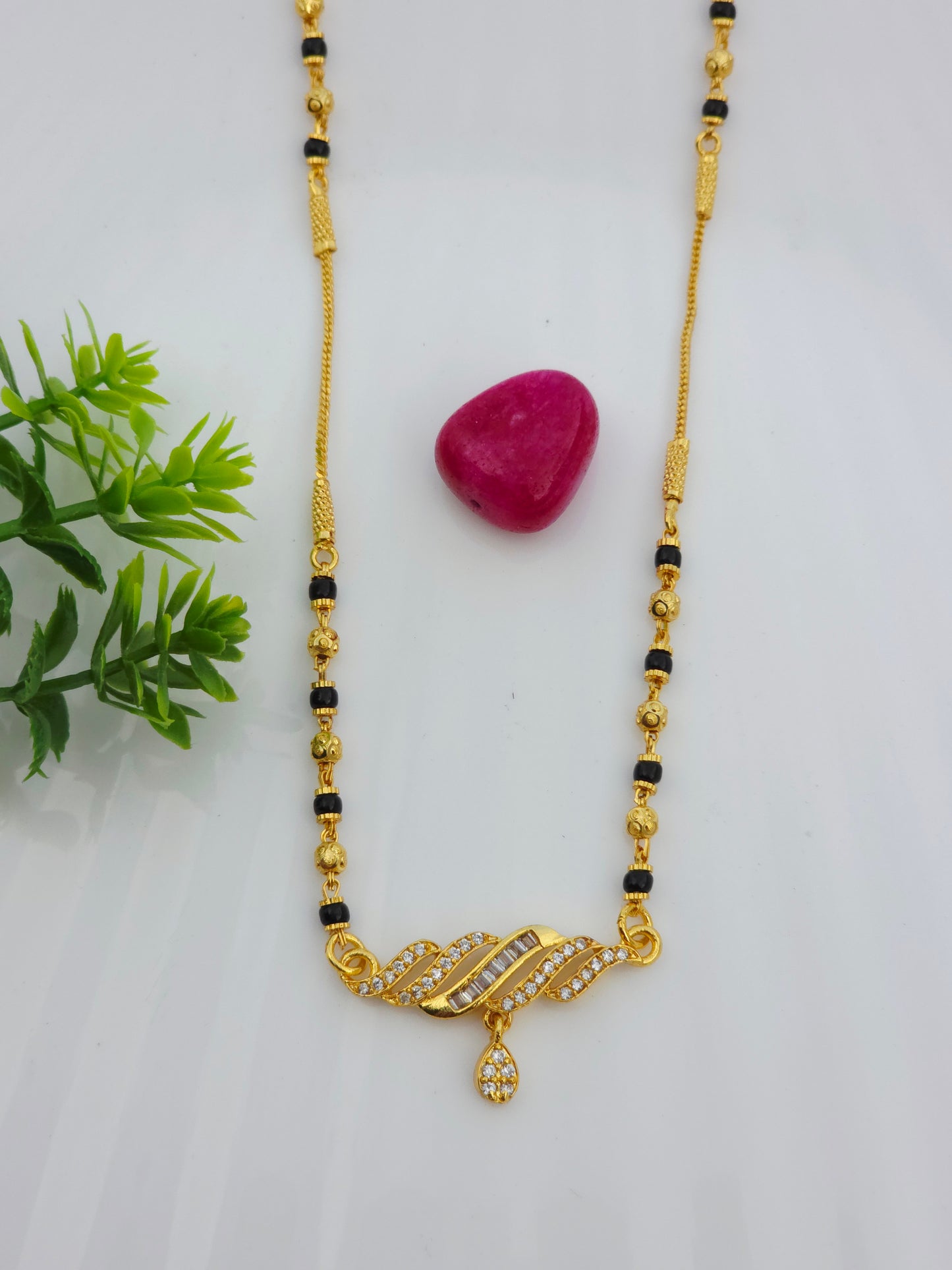 Rihanna 18K Gold-Plated Mangalsutra | Artisanal Handmade Jewellery - Artisanal Jewellery
