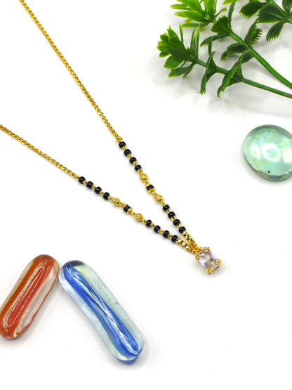 Royal Square 18K Gold-Plated Mangalsutra | Artisanal Handmade Jewellery - Artisanal Jewellery