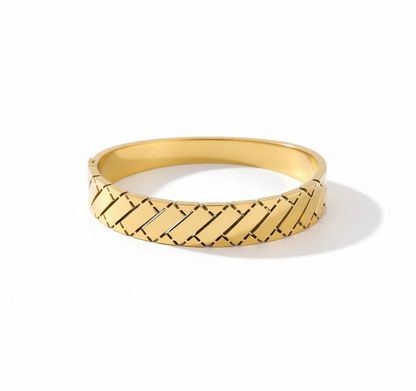 Rysa 18K Gold Plated Bracelet Kada | Artisanal Handmade Jewellery - Artisanal Jewellery