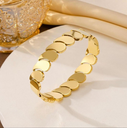 Raha 18K Gold Plated Bracelet Kada | Artisanal Handmade Jewellery - Artisanal Jewellery
