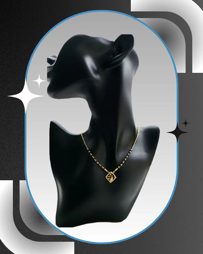 Square 18K Gold-Plated Mangalsutra | Handmade Artisan Jewellery - Artisanal Jewellery
