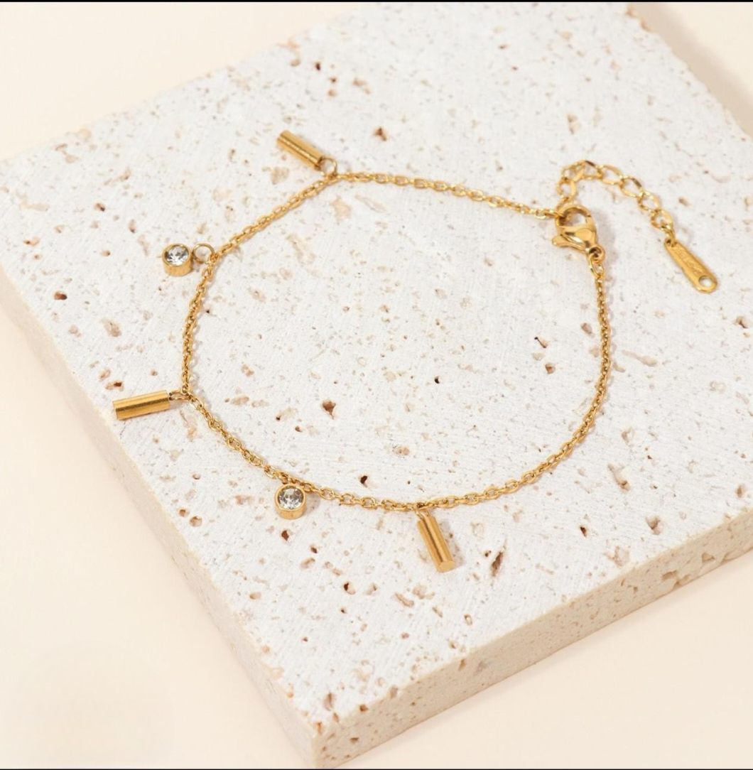 GC Chain Rosegold Plated Bracelet | Artisanal Handmade Jewellery - Artisanal Jewellery