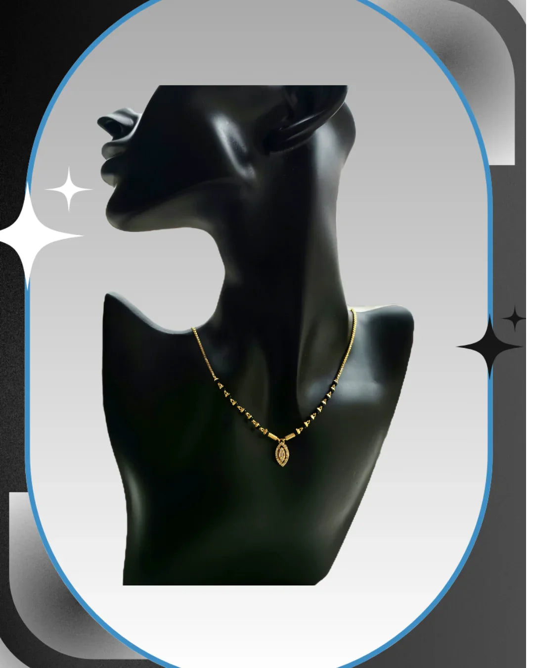 Aura Eye 18K Gold-Plated Mangalsutra | Artisanal Handmade Jewellery - Artisanal Jewellery