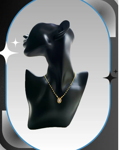 Nova Circle 18K Gold-Plated Mangalsutra | Handmade Artisan Jewellery - Artisanal Jewellery