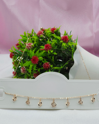 round charm Rosegold Plated nacklace - Artisanal Jewellery