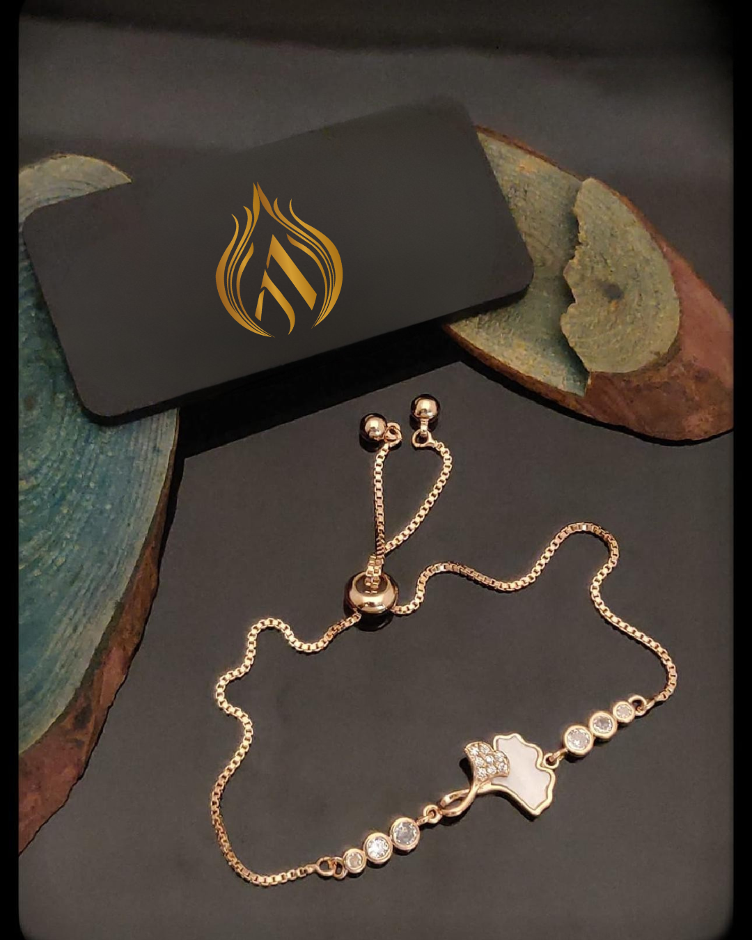 Real Flower Rosegold Plated Bracelet | Artisanal Handmade Jewellery - Artisanal Jewellery