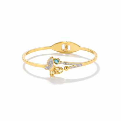 Uravashi 18K Gold Plated Bracelet Kada | Artisanal Handmade Jewellery - Artisanal Jewellery