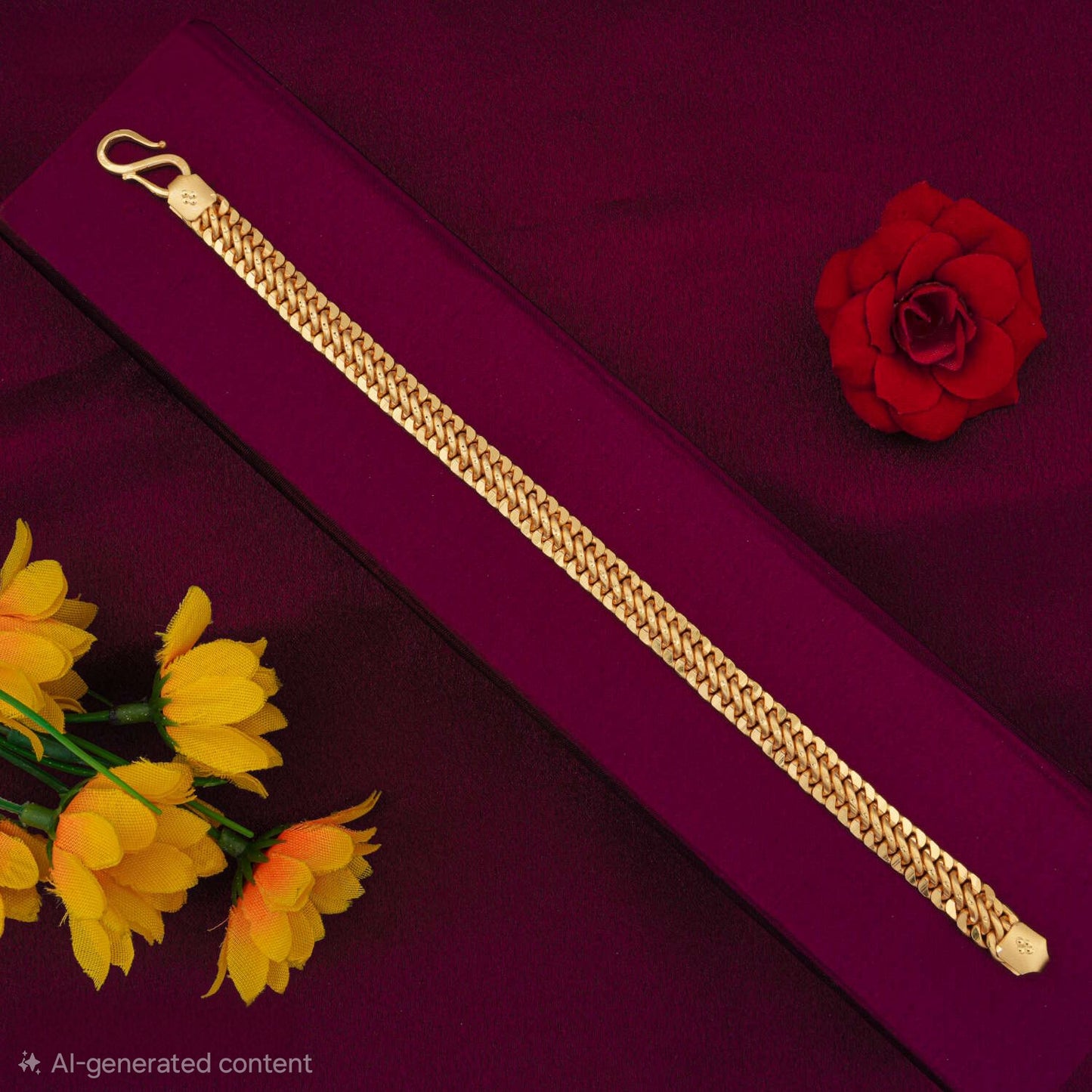 Royal Cuban Gold Bracelet for Men