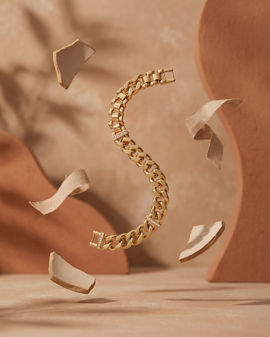 Regal Fusion Bracelet – Gold Cuban Link & Premium Band Bracelet