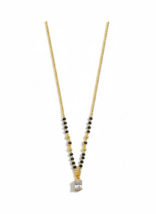 Royal Square 18K Gold-Plated Mangalsutra | Artisanal Handmade Jewellery