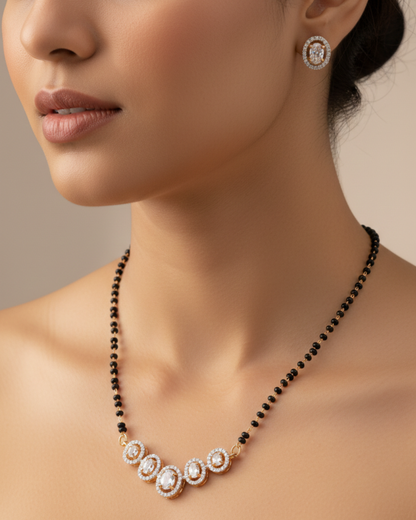 Perry Rose Gold Mangalsutra | Artisanal Handmade Jewellery