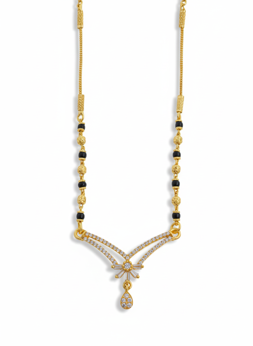 Meher 18K Gold-Plated Mangalsutra | Artisanal Handmade Jewellery - Artisanal Jewellery
