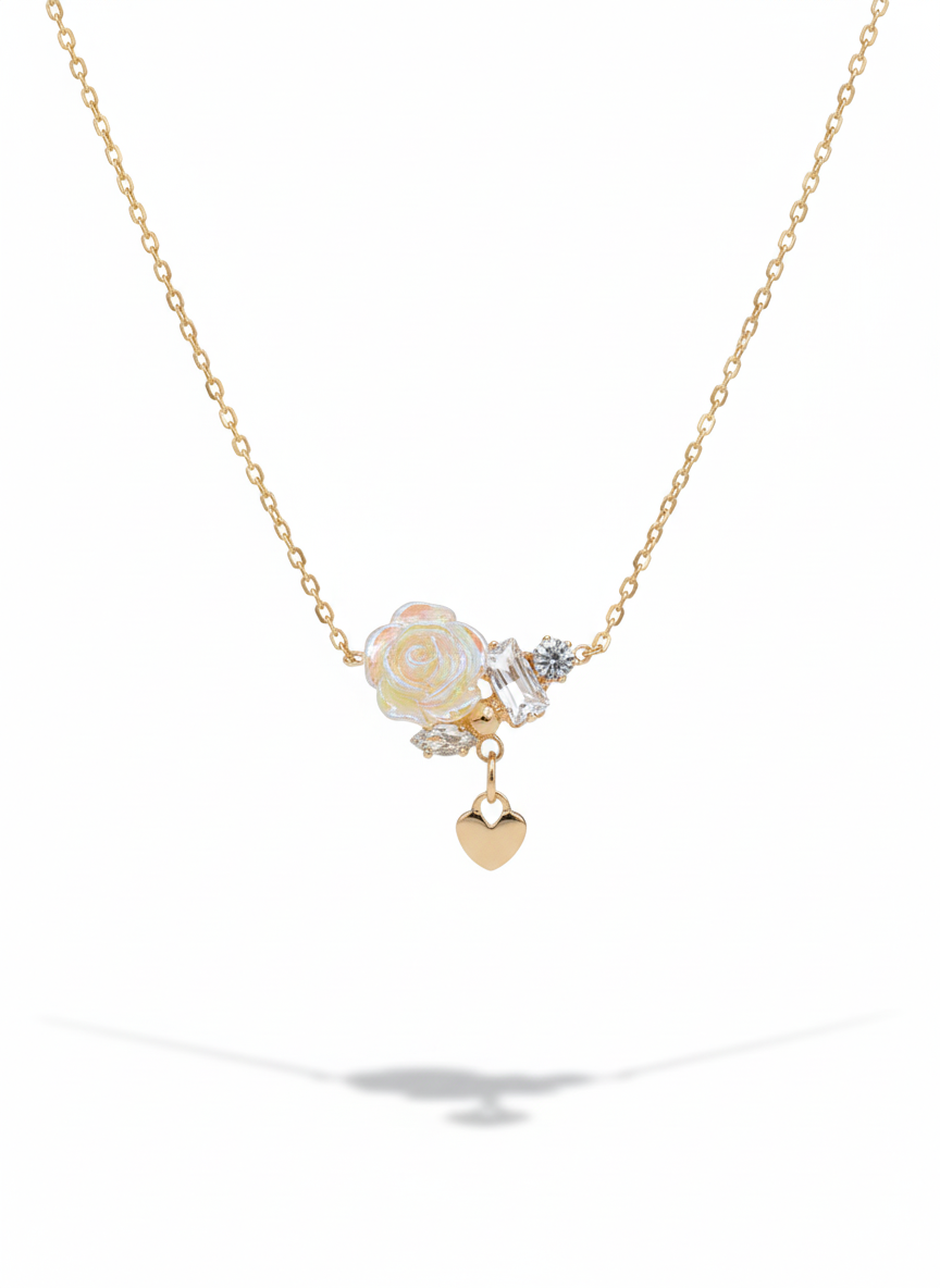 Rose Rose-Gold Necklace – Elegant Women’s Jewelry