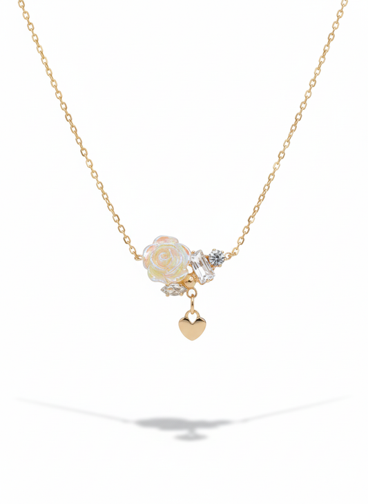 Rose Rose-Gold Necklace – Elegant Women’s Jewelry
