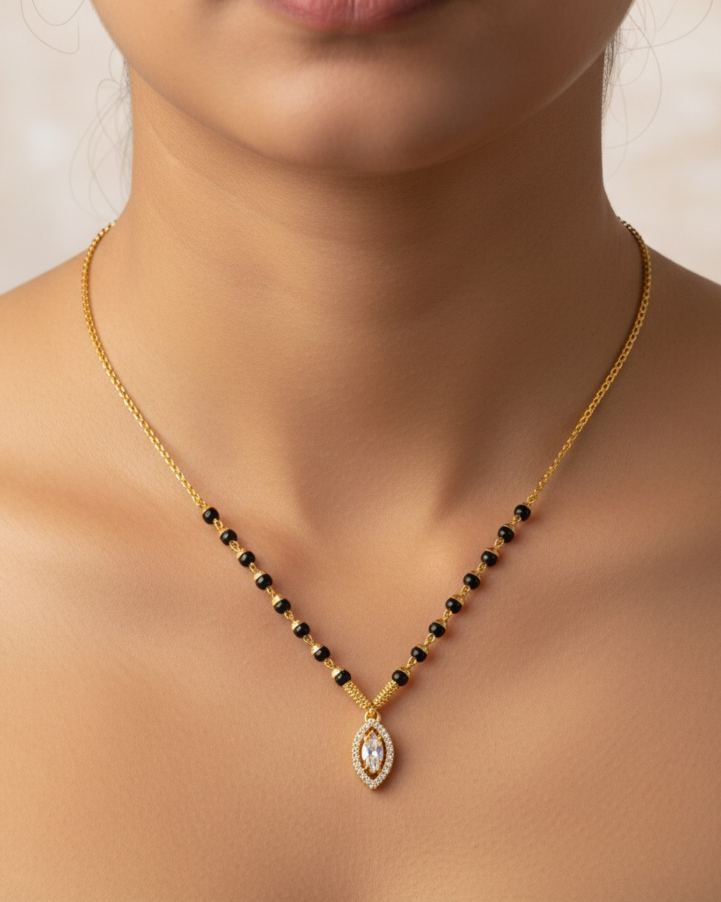 Aura Eye 18K Gold-Plated Mangalsutra | Artisanal Handmade Jewellery