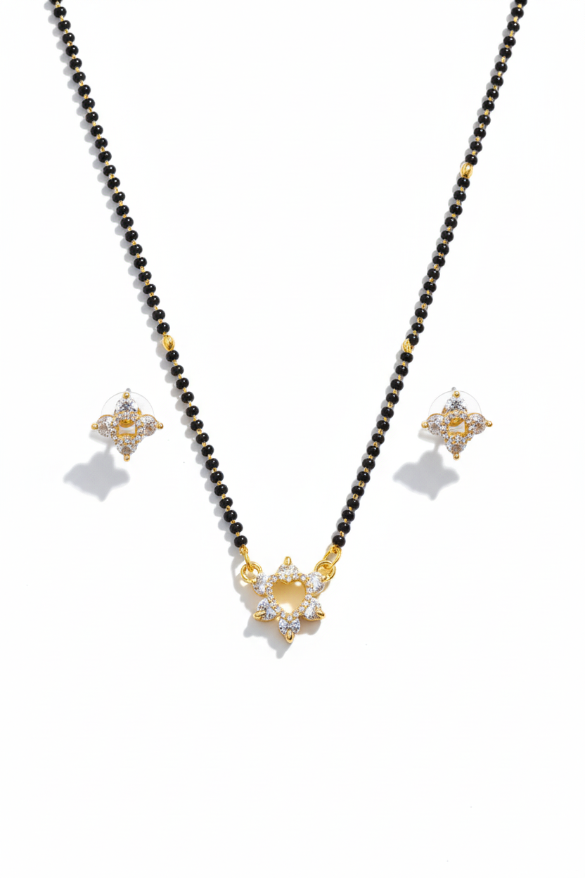 Vidhi 18K Gold-Plated Mangalsutra | Artisanal Handmade Jewellery - Artisanal Jewellery