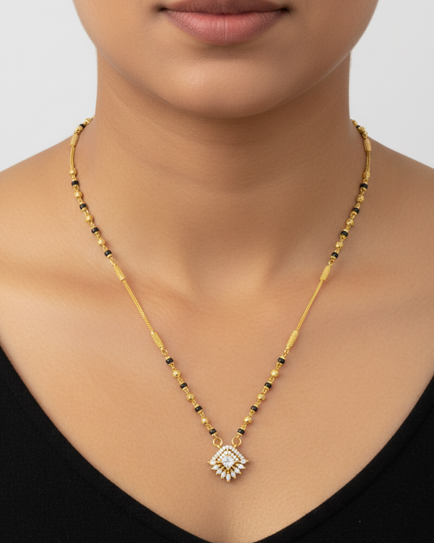 Aanya 18K Gold-Plated Mangalsutra | Artisanal Handmade Jewellery