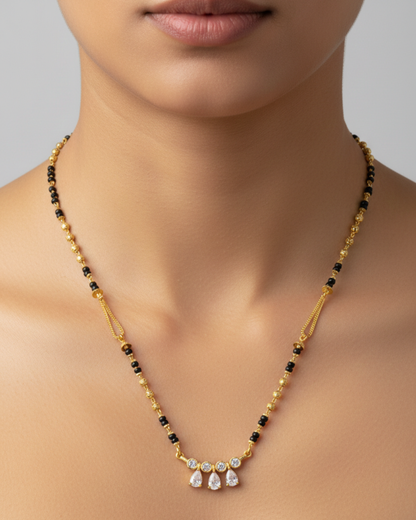 Nikita 18K Gold-Plated Mangalsutra | Artisanal Handmade Jewellery