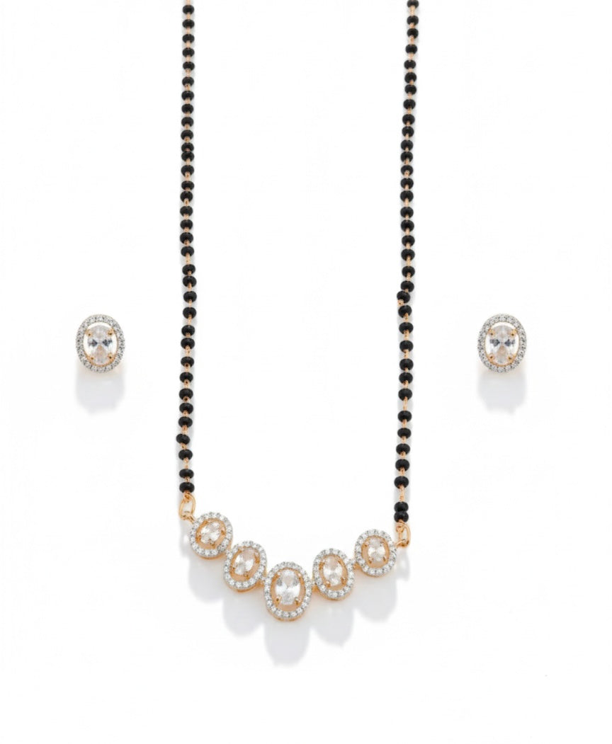 Perry Rose Gold Mangalsutra | Artisanal Handmade Jewellery - Artisanal Jewellery