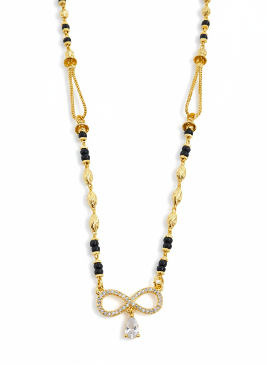 Emily 18K Gold-Plated Mangalsutra | Artisanal Handmade Jewellery - Artisanal Jewellery