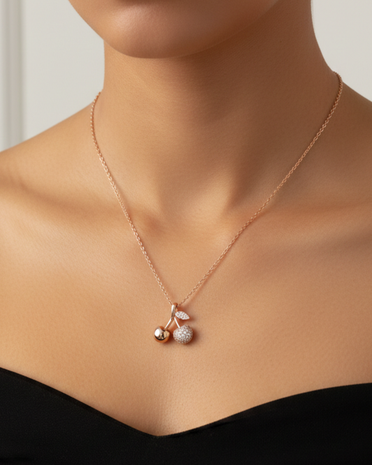 Twinheart 18K Gold Plated Necklace – Elegant Women’s Jewelry