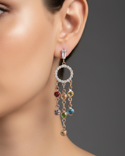 Levisha Rose Gold-Plated Earrings | Artisanal Handmade Jewellery