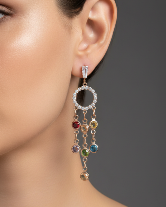 Levisha Rose Gold-Plated Earrings | Artisanal Handmade Jewellery