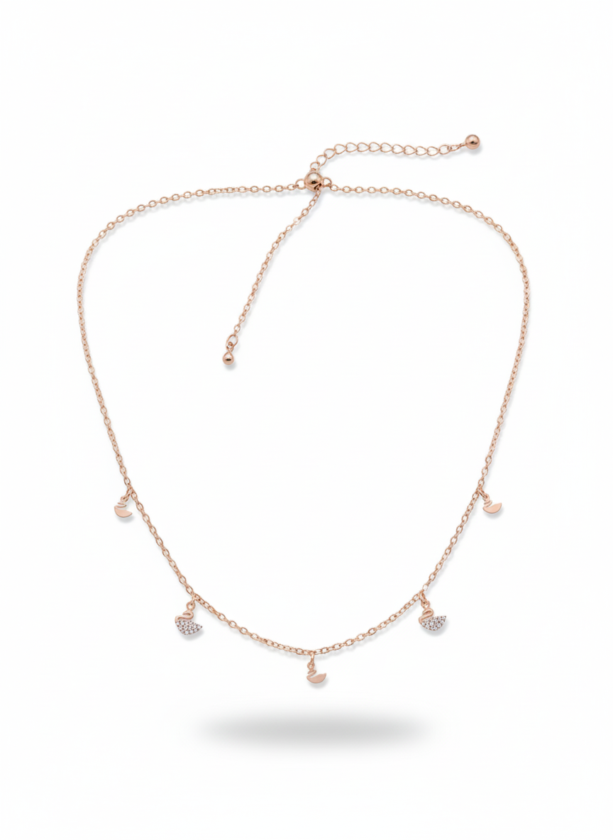 Duck Charm Rosegold Plated Necklace – Elegant Women’s Jewelry