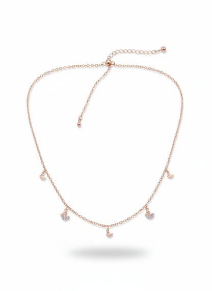 Duck Charm Rosegold Plated Necklace – Elegant Women’s Jewelry