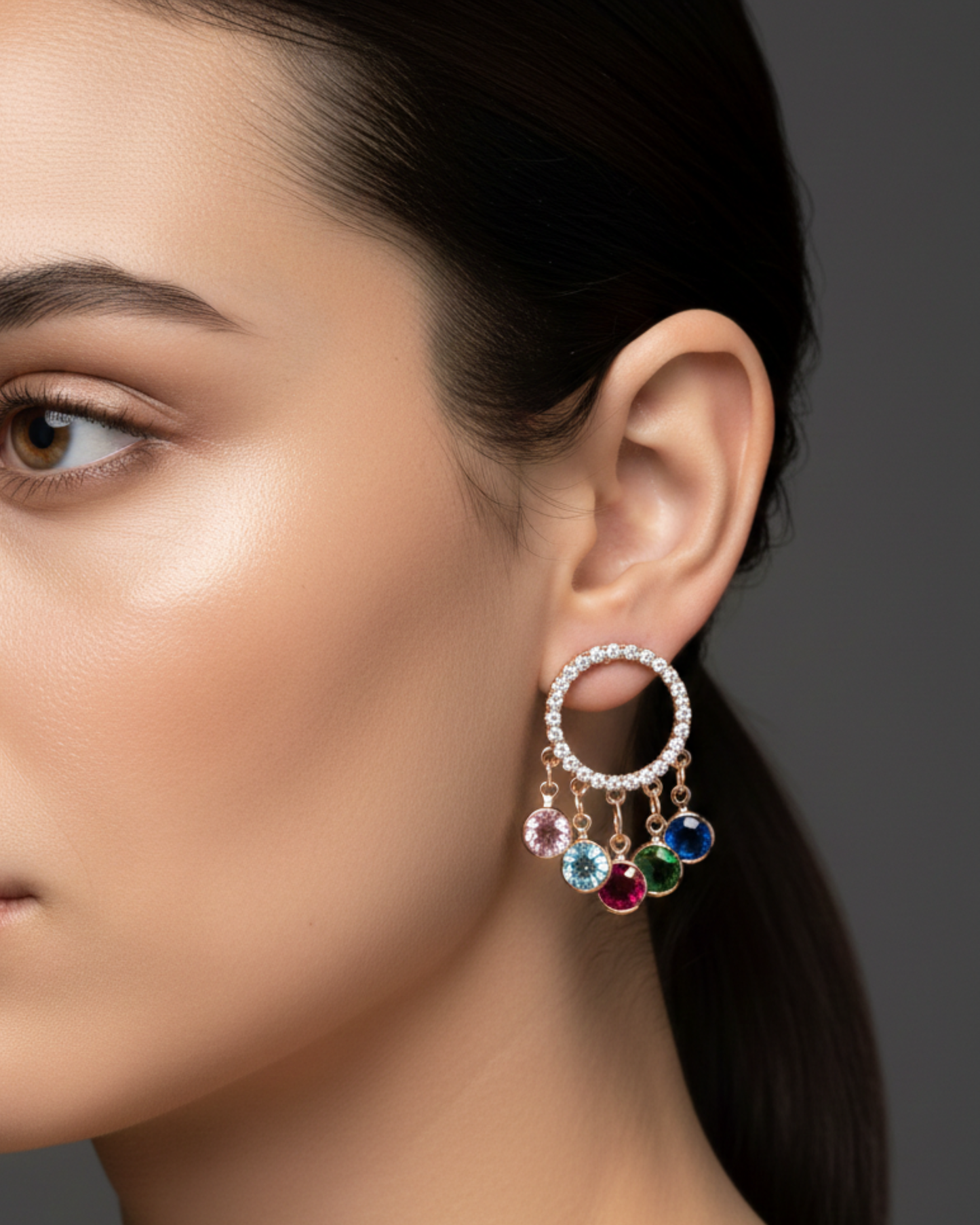 Zahra Rose Gold-Plated Earrings | Artisanal Handmade Jewellery