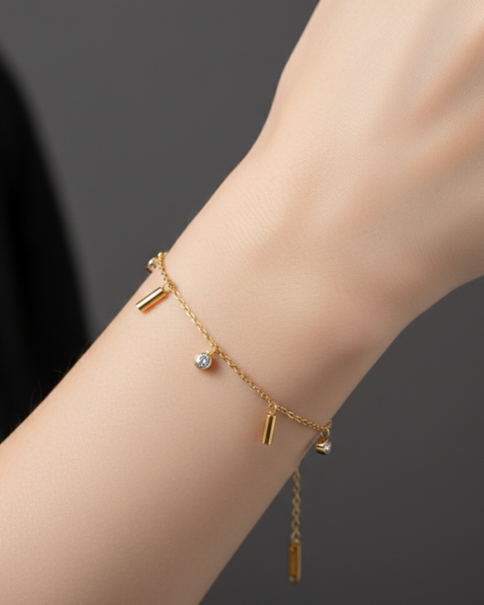 GC Chain Rosegold Plated Bracelet | Artisanal Handmade Jewellery