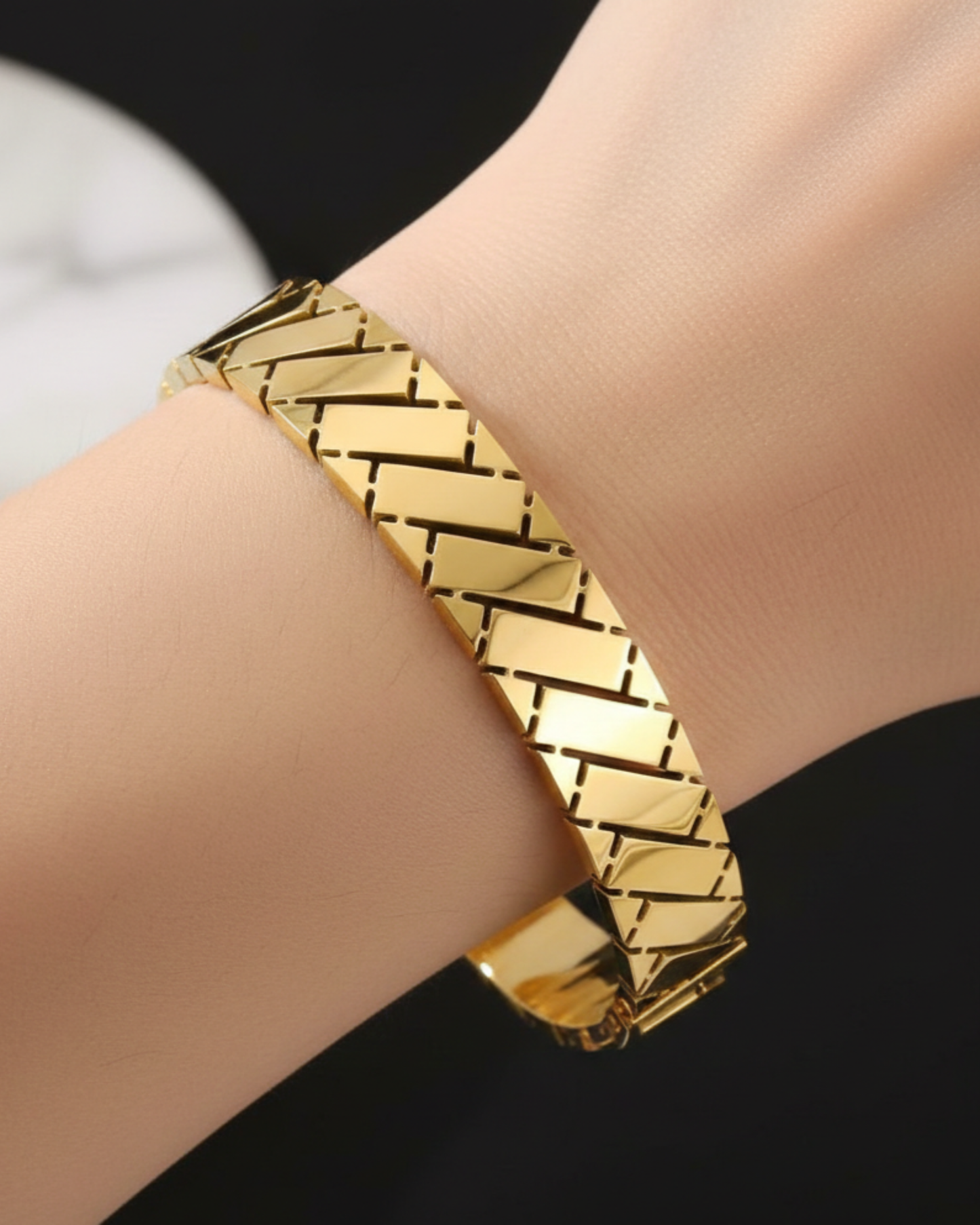 Rysa 18K Gold Plated Bracelet Kada | Artisanal Handmade Jewellery