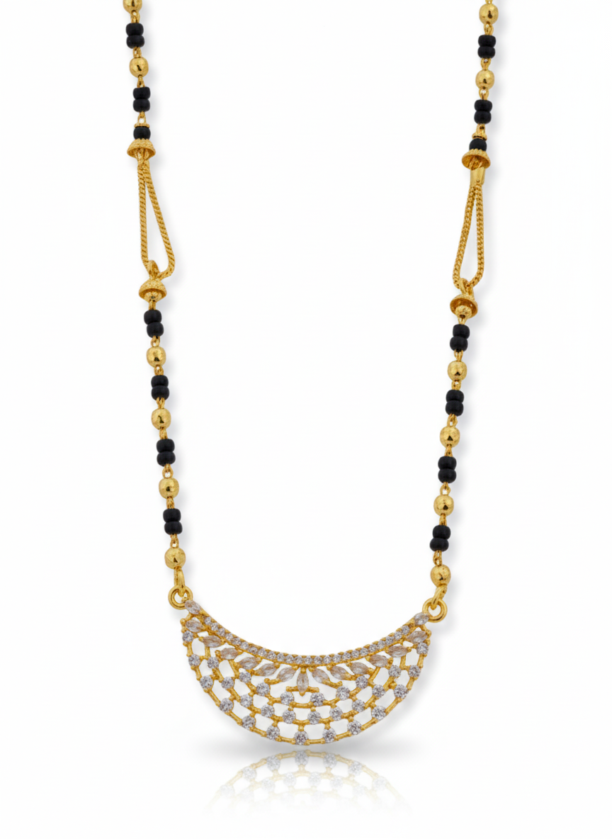 Suhana 18K Gold-Plated Mangalsutra | Artisanal Handmade Jewellery - Artisanal Jewellery
