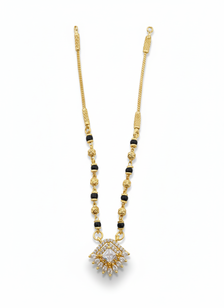 Aanya 18K Gold-Plated Mangalsutra | Artisanal Handmade Jewellery - Artisanal Jewellery