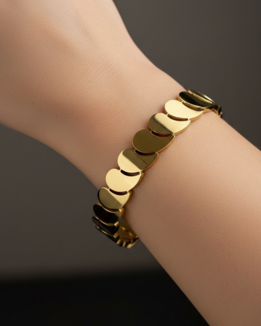 Raha 18K Gold Plated Bracelet Kada | Artisanal Handmade Jewellery