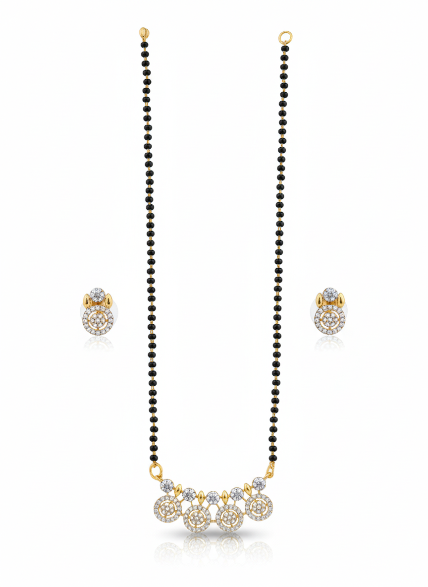 Tripti 18K Gold-Plated Mangalsutra | Artisanal Handmade Jewellery - Artisanal Jewellery