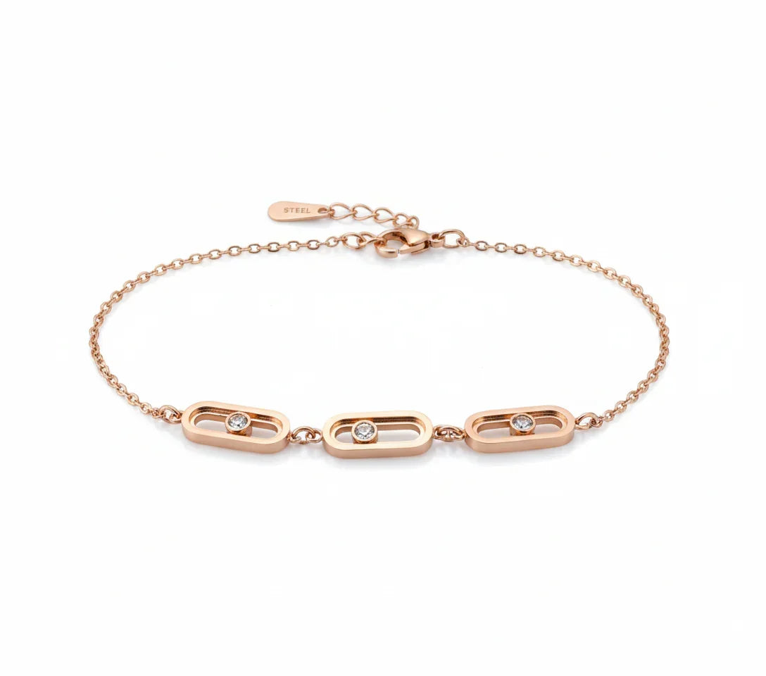 Trohi Rosegold Plated Bracelet | Artisanal Handmade Jewellery - Artisanal Jewellery