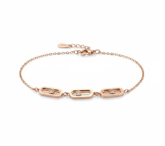 Trohi Rosegold Plated Bracelet | Artisanal Handmade Jewellery - Artisanal Jewellery