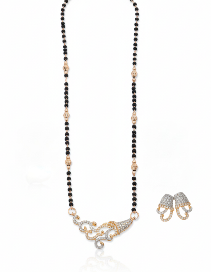 Regent Rose Gold Mangalsutra | Artisanal Handmade Jewellery