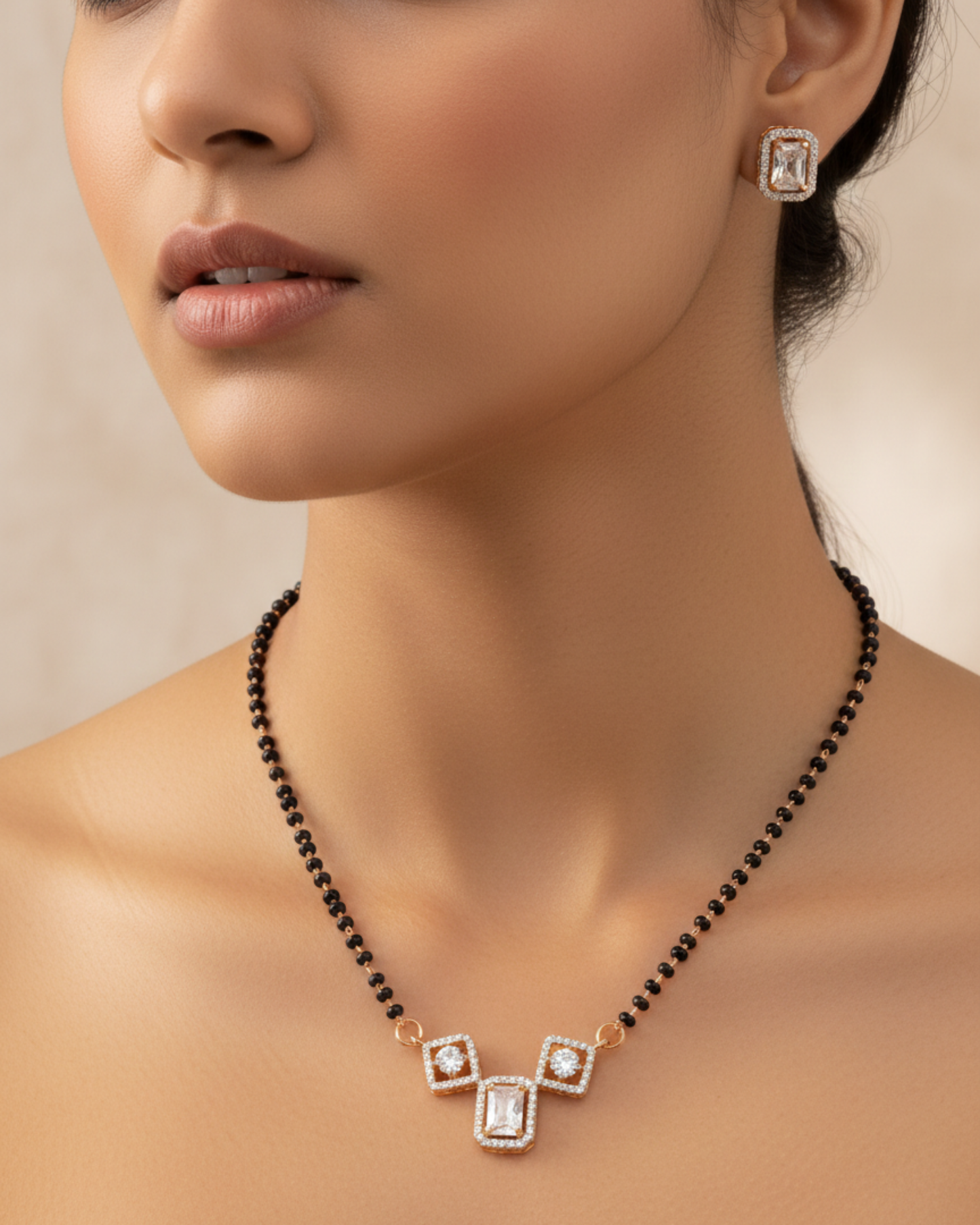 Catalina Rose Gold Mangalsutra | Artisanal Handmade Jewellery