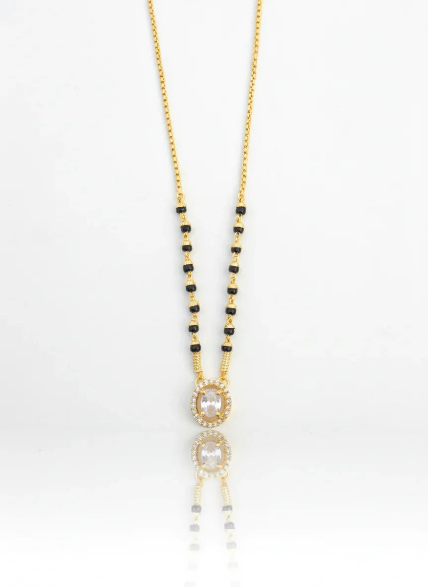 Nova Circle 18K Gold-Plated Mangalsutra | Handmade Artisan Jewellery - Artisanal Jewellery