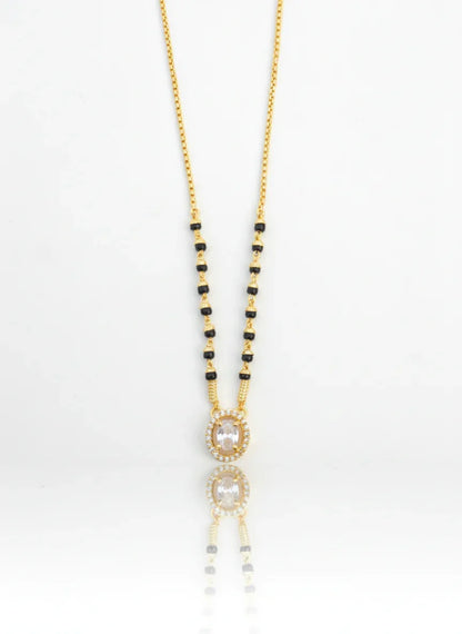 Nova Circle 18K Gold-Plated Mangalsutra | Handmade Artisan Jewellery - Artisanal Jewellery