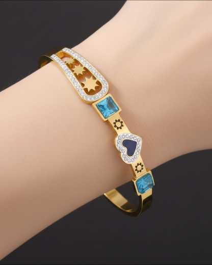 Krina 18K Gold Plated Bracelet Kada | Artisanal Handmade Jewellery