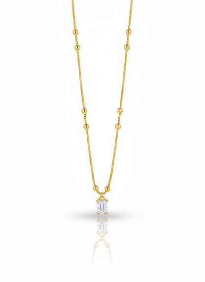 Royel Square 18k Gold plated Nacklace - Artisanal Jewellery